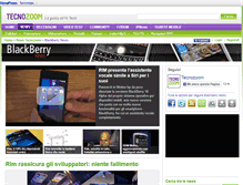 Tablet Screenshot of blackberry.news.tecnozoom.it