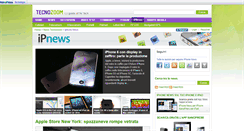 Desktop Screenshot of iphone.news.tecnozoom.it