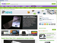 Tablet Screenshot of iphone.news.tecnozoom.it